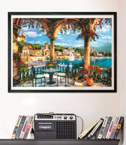 Clementoni - PZ1000: BALCONY VIEW OF LAKE COMO Games & Toys