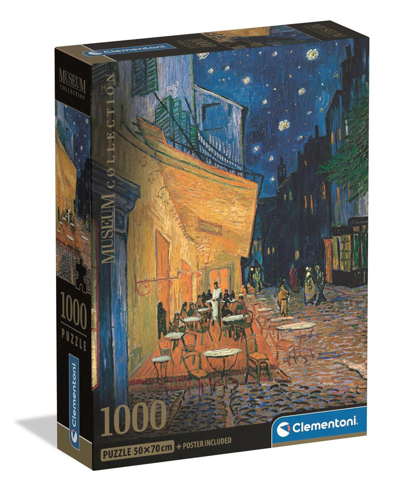 Clementoni - PZ1000: MUSEUM: CAFE TERRACE AT NIGHT - VAN GOGH Games & Toys