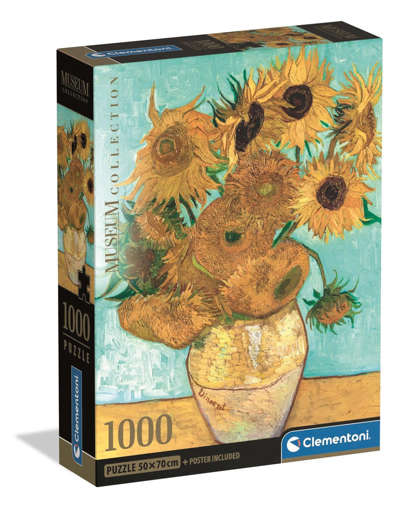 Clementoni - PZ1000: MUSEUM: SUNFLOWERS - VAN GOGH Games & Toys