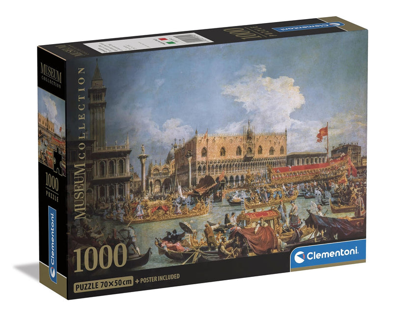 Clementoni - PZ1000: MUSEUM: THE RETURN OF THE BUCENTAUR AT THE MOLO ON ASCENSION DAY - CANALETTO Games & Toys