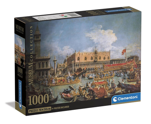 Clementoni - PZ1000: MUSEUM: THE RETURN OF THE BUCENTAUR AT THE MOLO ON ASCENSION DAY - CANALETTO Games & Toys