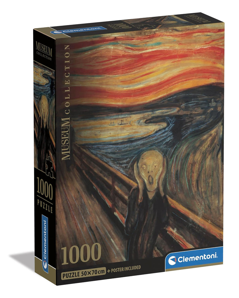 Clementoni - PZ1000: MUSEUM: THE SCREAM - MUNCH Games & Toys