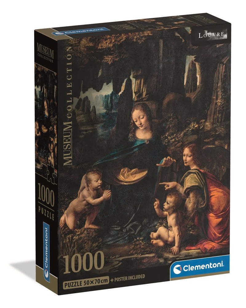 Clementoni - PZ1000: MUSEUM: THE VIRGIN OF THE ROCKS - DA VINCI Games & Toys