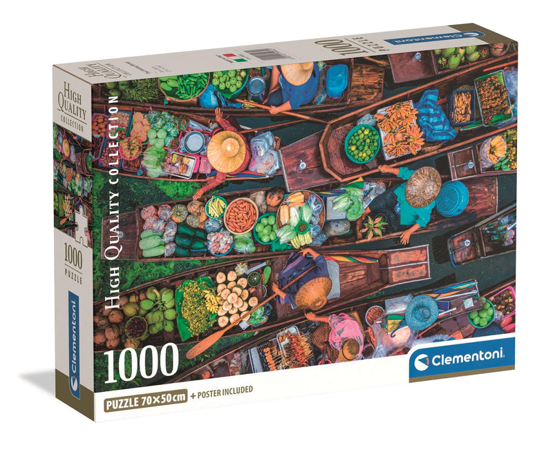 Clementoni - PZ1000: THAI FLOATING MARKET Games & Toys