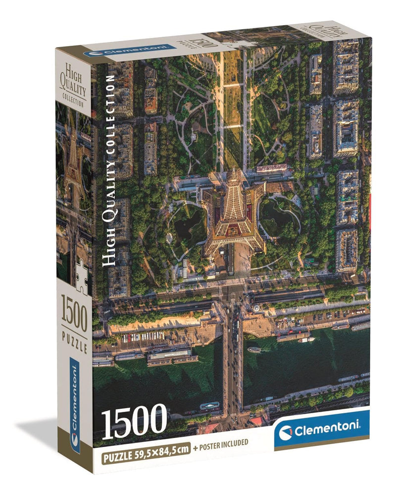Clementoni - PZ1500: FLYING OVER PARIS Games & Toys
