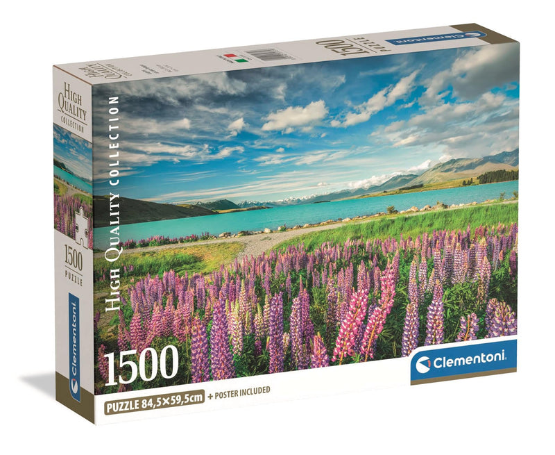 Clementoni - PZ1500: LUPINS AT LAKE TEKAPO Games & Toys