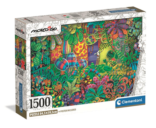 Clementoni - PZ1500: MORDILLO: MULTICOLOURED PLANTS Games & Toys