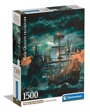 Clementoni - PZ1500: THE PIRATE SHIP Games & Toys
