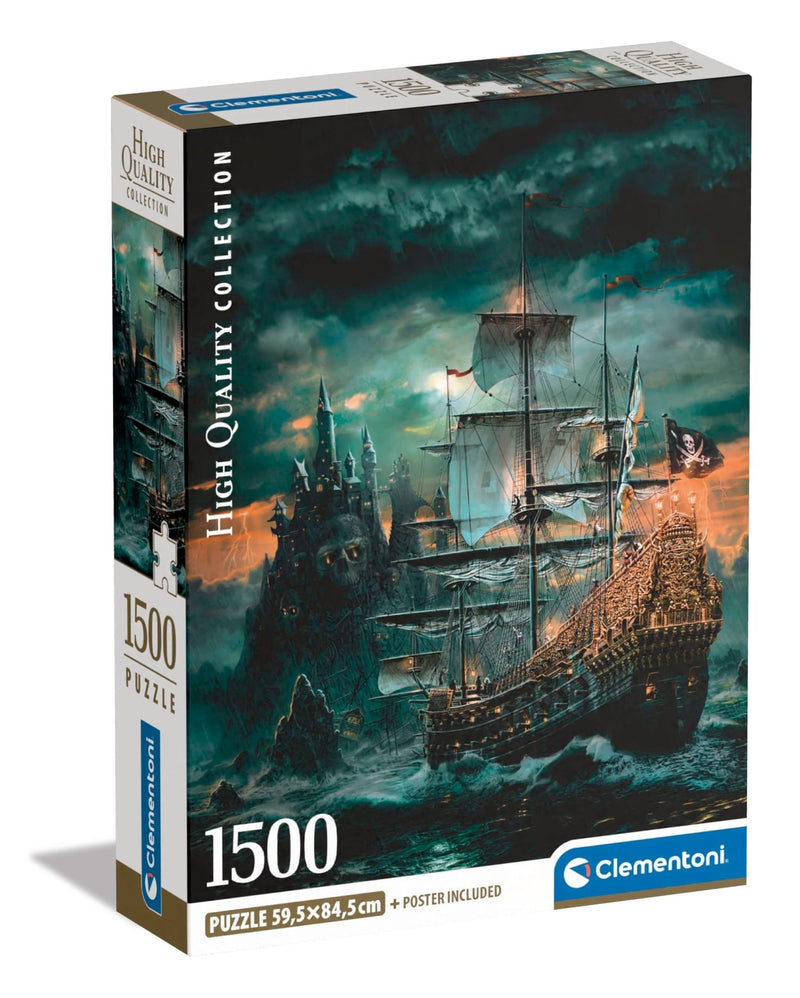 Clementoni - PZ1500: THE PIRATE SHIP Games & Toys