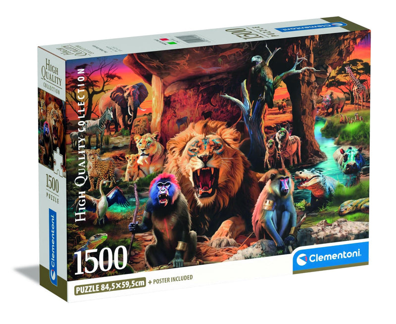 Clementoni - PZ1500: THE TRIBAL SOCIETY Games & Toys