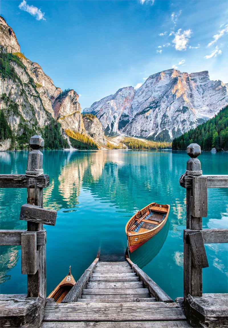 Clementoni - PZ500: BRAIES LAKE Games & Toys
