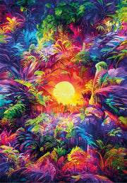 Clementoni - PZ500: COLORBOOM: PSYCHEDELIC JUNGLE SUNRISE Games & Toys