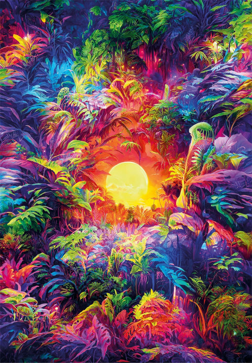 Clementoni - PZ500: COLORBOOM: PSYCHEDELIC JUNGLE SUNRISE Games & Toys
