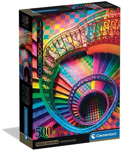 Clementoni - PZ500: COLORBOOM: STAIRS Games & Toys