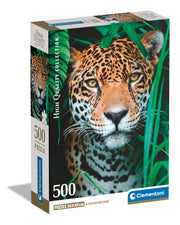 Clementoni - PZ500: JAGUAR IN THE JUNGLE Games & Toys