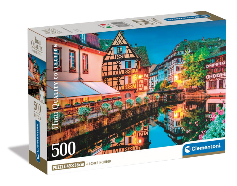 Clementoni - PZ500: STRASBOURG OLD TOWN Games & Toys