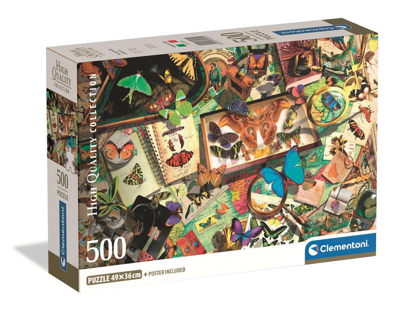 Clementoni - PZ500: THE BUTTERFLY COLLECTOR Games & Toys