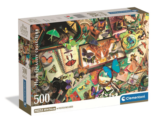 Clementoni - PZ500: THE BUTTERFLY COLLECTOR Games & Toys