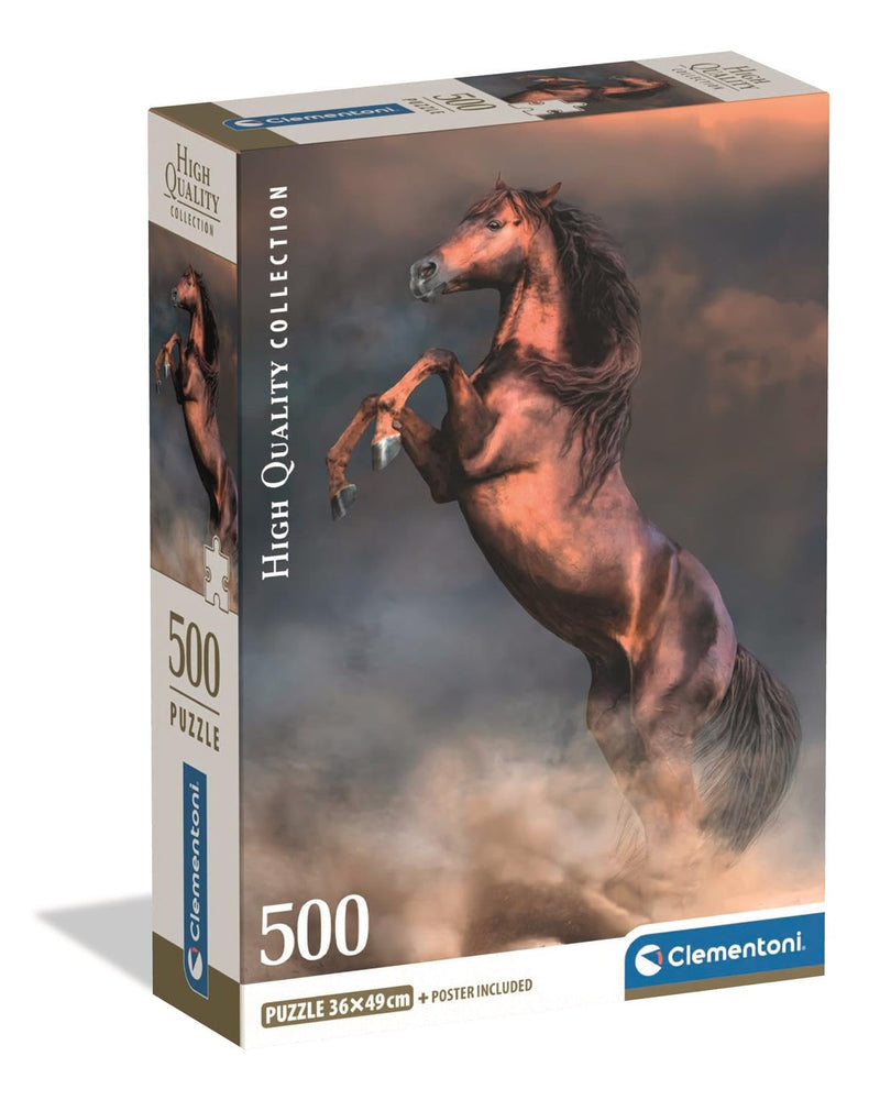 Clementoni - PZ500: WILD RED STALLION Games & Toys