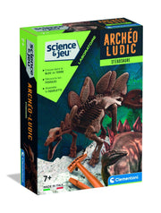 Clementoni - SCIENCE & JEU: ARCHÉO - LUDIC - STÉGOSAURE Toys & Games