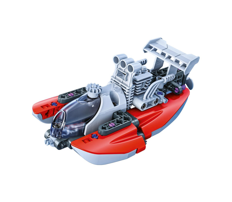 Clementoni - SCIENCE & JEU: ATELIER MÉCANIQUE - BATEAU À MOTEUR Games & Toys