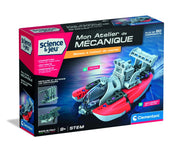 Clementoni - SCIENCE & JEU: ATELIER MÉCANIQUE - BATEAU À MOTEUR Games & Toys