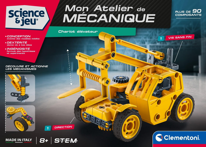 Clementoni - SCIENCE & JEU: ATELIER MÉCANIQUE - CHARGEUR Games & Toys