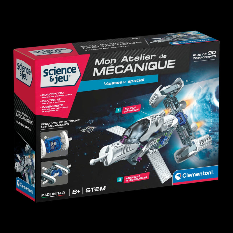 Clementoni - SCIENCE & JEU: ATELIER MÉCANIQUE - EXPLORATEUR D'ÉTOILES Games & Toys