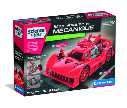 Clementoni - SCIENCE & JEU: ATELIER MÉCANIQUE - VOITURE LE MANS Games & Toys