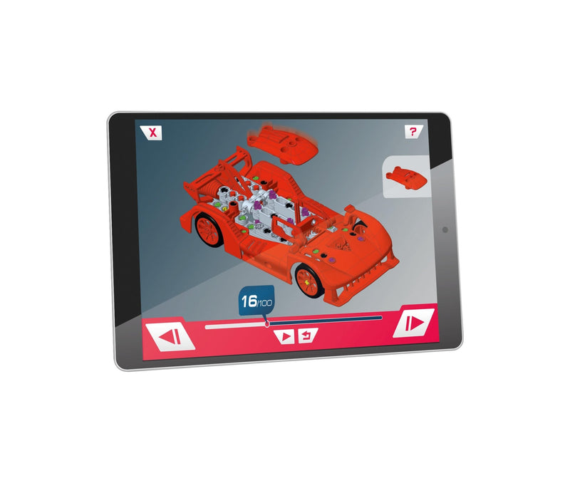 Clementoni - SCIENCE & JEU: ATELIER MÉCANIQUE - VOITURE LE MANS Games & Toys