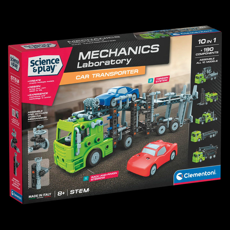 Clementoni - SCIENCE & PLAY: MECHANICS - CAR TRANSPORTER Games & Toys