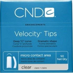 CND Velocity Clear Nail Tips 50 Pack Beauty & Personal Care 1