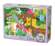 Cobble Hill - 100 Piece Jigsaw Puzzle - Rabbit Garden Toys & Games