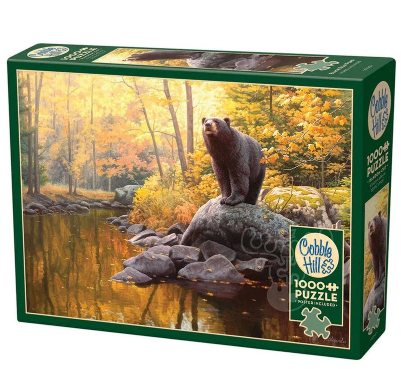 Cobble Hill - 1000 Piece Jigsaw Puzzle - Black Bear Pond Toys & Games