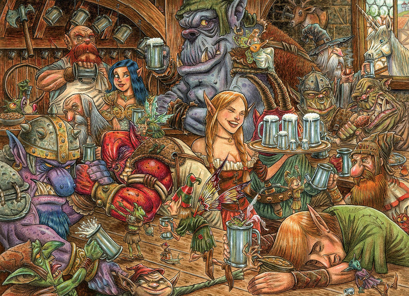 Cobble Hill 500 Piece Puzzle - Brewing Up Trouble artwork