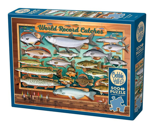 Cobble Hill - 500 Piece Jigsaw Puzzle - World Record Catches Toys & Games