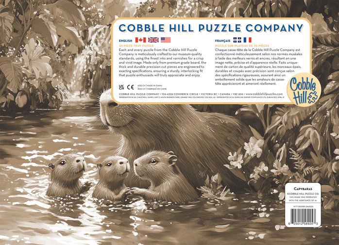 Cobble Hill - Capybaras (tray) Toys & Games