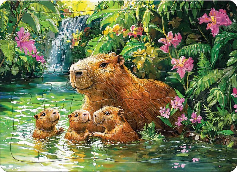 Cobble Hill - Capybaras (tray) Toys & Games