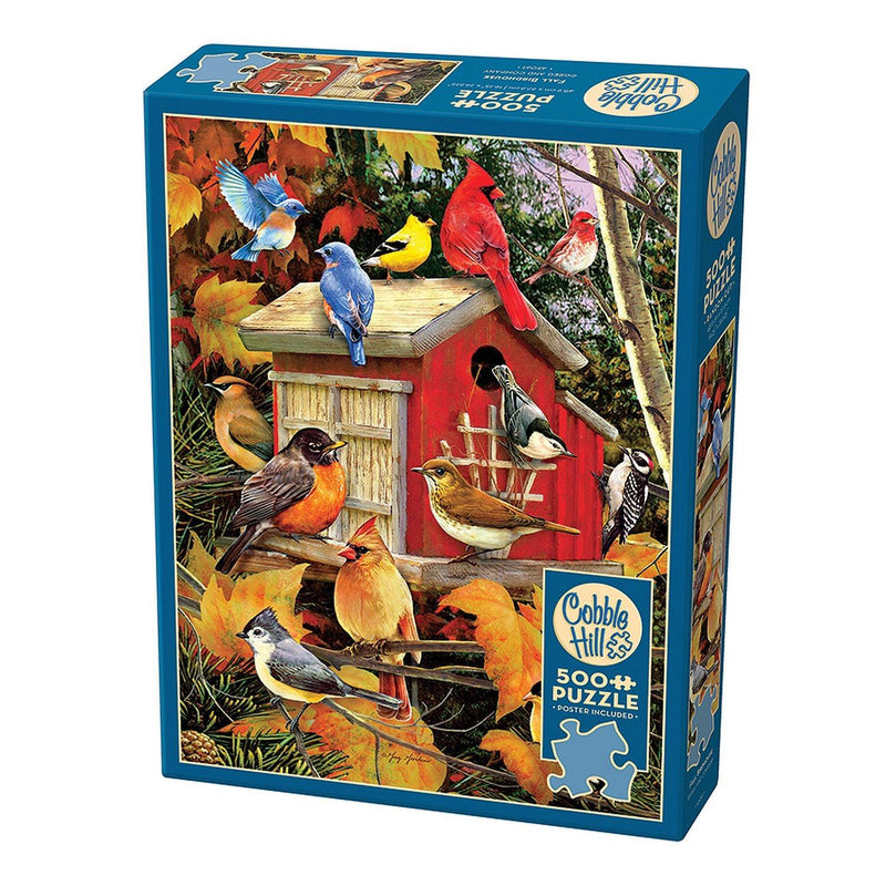 Cobble Hill - Fall Birdhouse (500-Piece Puzzle) - Limolin 