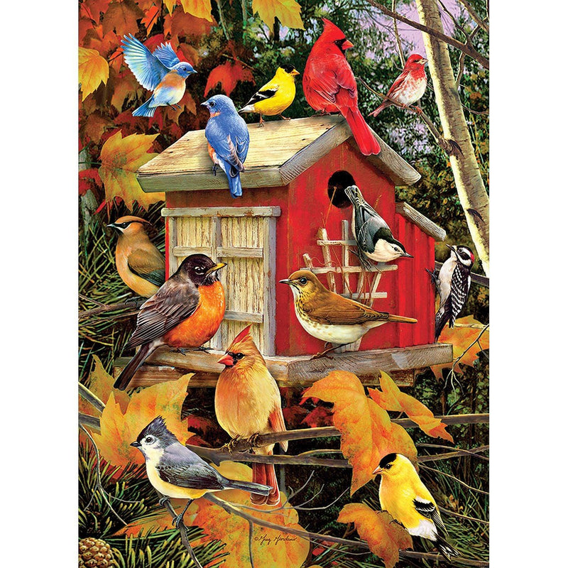 Cobble Hill - Fall Birdhouse (500-Piece Puzzle) - Limolin 