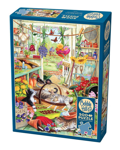 Cobble Hill - Potting Shed Cats | 500 Piece Games & Toys