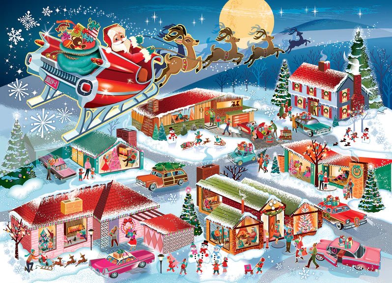 Cobble Hill - Santa's Flyby (Family) Games & Toys