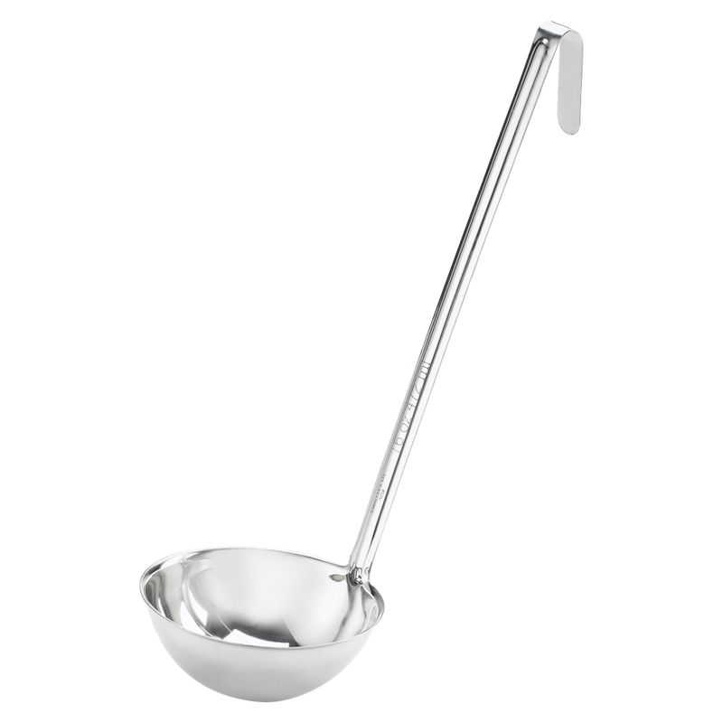 Browne - Conventional Ladle - Two-Piece - 12 oz / 355 mL - 12.8" / 32.5 cm - Heavy Gauge - Stainless Steel