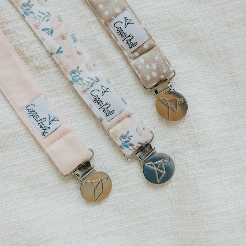 Copper Pearl - 3 - Pack Binky Clips Baby & Toddler Autumn