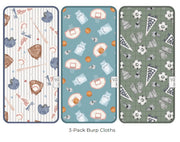 Copper Pearl - 3 - Pack Burp Cloth Baby & Toddler All Stars