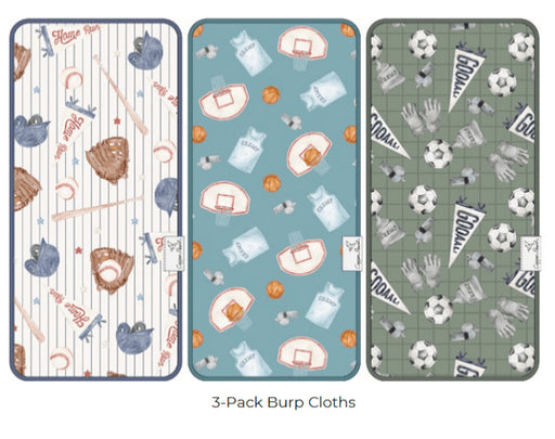 Copper Pearl - 3 - Pack Burp Cloth Baby & Toddler All Stars