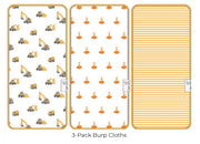 Copper Pearl - 3 - Pack Burp Cloth Baby & Toddler Dozer