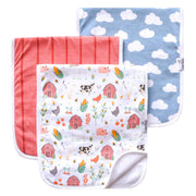 Copper Pearl - 3 - Pack Burp Cloth Baby & Toddler Farmstead
