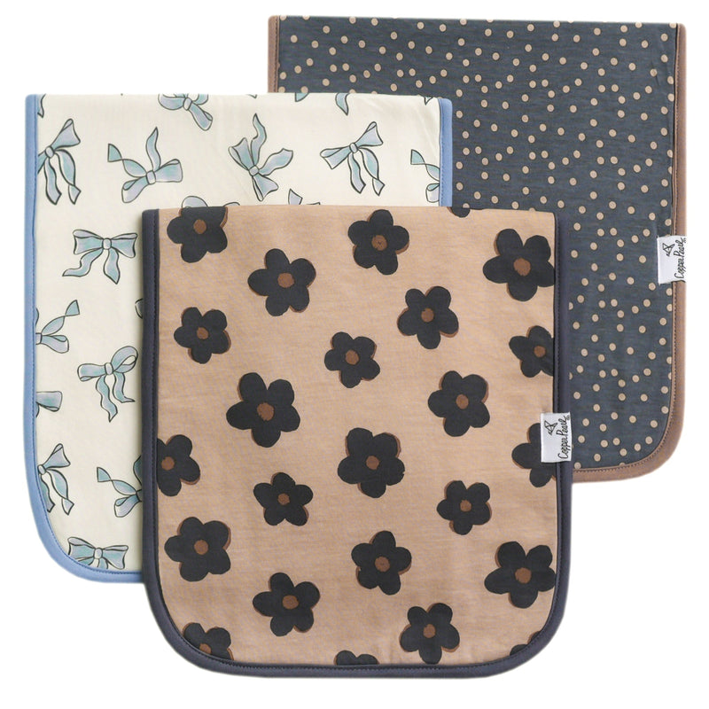Copper Pearl - 3 - Pack Burp Cloth Baby & Toddler Gemma In Tan