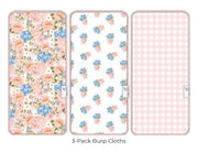 Copper Pearl - 3 - Pack Burp Cloth Baby & Toddler Penelope